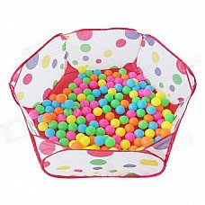 Children's Pentagonal Ball Pool Toy - White + Red Children's Pentagonal Ball Pool Toy - White + Red
