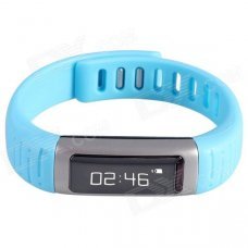 AOLUGUYA CM01 Touch Screen Bluetooth Bracelet Smart Watch for IPHONE + More - Black + Blue AOLUGUYA CM01 Touch Screen Bluetooth Bracelet Smart Watch for IPHONE + More - Black + Blue