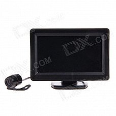4.3" TFT LCD Screen Car Monitor w/ Car Rearview CMOS Camera Parking Aid System - Black 4.3" TFT LCD Screen Car Monitor w/ Car Rearview CMOS Camera Parking Aid System - Black