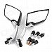 DIY Rhombus Shaped Motorcycle Rearview Mirror - Silver + Black (1 Set) DIY Rhombus Shaped Motorcycle Rearview Mirror - Silver + Black (1 Set)