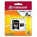 Transcend 8 GB Micro SDHC class 4 with Adapter TS8GUSDHC4