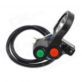 MaiTech Headlight + Turning Light + Horn 3-in-1 Switch for Motorcycle - Black