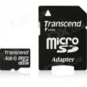 Transcend TS4GUSDHC10 SECURE DIGITAL, 4GB, MICRO SDHC,CL10 (TS4GUSDHC10)