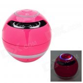 BT800 Wireless Bluetooth Speaker w/ Phone Calling, TF, FM, Micro USB, Video - Deep Pink