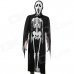 Halloween Skeleton Style Cosplay Costume + Face Mask + Fingernails Set - Black + White Halloween Skeleton Style Cosplay Costume + Face Mask + Fingernails Set - Black + White