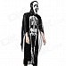Halloween Skeleton Style Cosplay Costume + Face Mask + Fingernails Set - Black + White Halloween Skeleton Style Cosplay Costume + Face Mask + Fingernails Set - Black + White