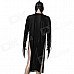 Halloween Skeleton Style Cosplay Costume + Face Mask + Fingernails Set - Black + White Halloween Skeleton Style Cosplay Costume + Face Mask + Fingernails Set - Black + White