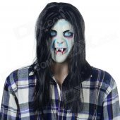Halloween Scary Ghost Style Face Mask - Black + Multi-Color