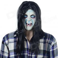 Halloween Scary Ghost Style Face Mask - Black + Multi-Color Halloween Scary Ghost Style Face Mask - Black + Multi-Color
