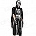 Halloween Skeleton Style Cosplay Costume + Face Mask + Gloves Set - Black + White Halloween Skeleton Style Cosplay Costume + Face Mask + Gloves Set - Black + White
