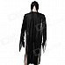 Halloween Skeleton Style Cosplay Costume + Face Mask + Gloves Set - Black + White Halloween Skeleton Style Cosplay Costume + Face Mask + Gloves Set - Black + White