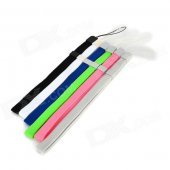 Fiber Cloth + ABS Straps w/ Buckle for Wii / Wii U - Multicolored (6 PCS)