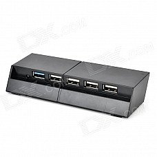 USB 3.0 + 4-USB 2.0 Hub w/ Charging Cable for PS4 - Black + Grey USB 3.0 + 4-USB 2.0 Hub w/ Charging Cable for PS4 - Black + Grey