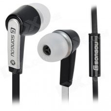 SONGQU SQ-303MP 3.5mm In-ear Earphone - Black + Silver SONGQU SQ-303MP 3.5mm In-ear Earphone - Black + Silver