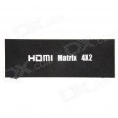 CM01 4 x 2 HDMI Matrix Switcher / Converter w/ 3D CEC Blue Ray - Black