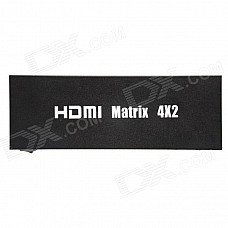 CM01 4 x 2 HDMI Matrix Switcher / Converter w/ 3D CEC Blue Ray - Black CM01 4 x 2 HDMI Matrix Switcher / Converter w/ 3D CEC Blue Ray - Black