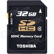Toshiba 32GB SDHC Class 4 Secure Digital Memory Card (SD-K32G2B8TRT)