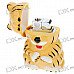 Tiger Shaped Windproof Butane Jet Torch Lighter with Animal Sound Effects