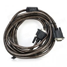 Apower-link D-V05 VGA Male to Male Connection Cable - Translucent Brown + Black (4.9m) Apower-link D-V05 VGA Male to Male Connection Cable - Translucent Brown + Black (4.9m)