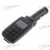 1.0" LCD Car MP3 Player FM Transmitter - Black (SD/USB)