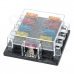 SZGAOY 14072701 8-Position Fuse Block Box Holder w/ 8 Fuses Safty Pieces + Wiring Terminals SZGAOY 14072701 8-Position Fuse Block Box Holder w/ 8 Fuses Safty Pieces + Wiring Terminals