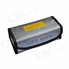 Safe Guard Exposion-Proof Fabric Storage Bag for RC Li-Po Battery - Silver Safe Guard Exposion-Proof Fabric Storage Bag for RC Li-Po Battery - Silver