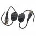 Passive Video Transmitter BNC Connector Cable for Camera Monitor - Black (2pcs)