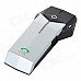 FDC-1000 Helmet Handsfree Phone Call Bluetooth Intercom Kit for Motorcycle - Black + Silver