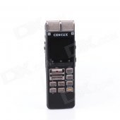 CENLUX S20 1.4" Digital Hi-Fi Voice / Audio MP3 Recorder w/ TF - Black + Silver (8GB / 2 x AAA)