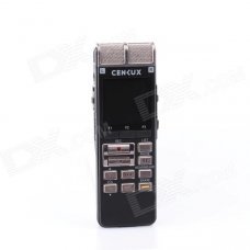 CENLUX S20 1.4" Digital Hi-Fi Voice / Audio MP3 Recorder w/ TF - Black + Silver (8GB / 2 x AAA)