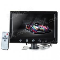 9" TFT Screen Car Monitor Displayer w/ Stand + Touch Key + Remote Controller - Black 9" TFT Screen Car Monitor Displayer w/ Stand + Touch Key + Remote Controller - Black