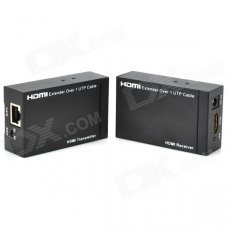 HDV-E50D Dual IR Control HDMI Extenders Receiver + Transmitter Kit - Black HDV-E50D Dual IR Control HDMI Extenders Receiver + Transmitter Kit - Black