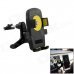 360' Rotation Car Air Conditioning Vent Mounted Holder Bracket for Cellphone / GPS - Black + Yellow 360' Rotation Car Air Conditioning Vent Mounted Holder Bracket for Cellphone / GPS - Black + Yellow