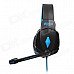 Each G4000 Stereo Pro Gaming Headband Headphone w/ Microphone / Remote / USB / 3.5mm - Blue + Black Each G4000 Stereo Pro Gaming Headband Headphone w/ Microphone / Remote / USB / 3.5mm - Blue + Black