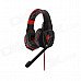 Each G4000 Stereo Pro Gaming Headband Headphone w/ Microphone / Remote / USB / 3.5mm - Red + Black Each G4000 Stereo Pro Gaming Headband Headphone w/ Microphone / Remote / USB / 3.5mm - Red + Black