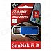 Sandisk CZ59 Portable USB 2.0 Flash Drive - Blue + Black (8GB)