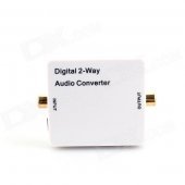HDA-2CT Digital 2-way Audio Converter w/ Coaxial / Toslink / Mini USB - White