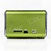 MD-05 Mini USB Rechargeable Aluminum Alloy MP3 Player Speaker w/ TF Slot / LED Light - Green MD-05 Mini USB Rechargeable Aluminum Alloy MP3 Player Speaker w/ TF Slot / LED Light - Green