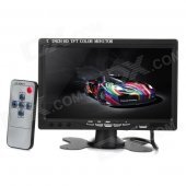 7" HD TFT Color Monitor w/ HDMI for Car - Black