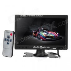 7" HD TFT Color Monitor w/ HDMI for Car - Black 7" HD TFT Color Monitor w/ HDMI for Car - Black
