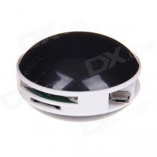 Cute Round Shape OTG Card Reader for Tablet PC, Smartphone - Black Cute Round Shape OTG Card Reader for Tablet PC, Smartphone - Black