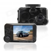 VACRON CBN11 3.0" Full HD 1080P 5.0MP CMOS 105' Wide Angle Car DVR w/ GPS, IR Night Vision - Black