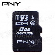 PNY TF8G-Class4 Class4 Micro SDHC TF Card - Black (8GB) PNY TF8G-Class4 Class4 Micro SDHC TF Card - Black (8GB)