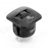 MaiTech 12V 3-Pin Car Modification Seat Heating System / Universal Car Heating Switch - Black