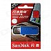 Sandisk CZ59 USB 2.0 Flash Drive - Blue + Black (64GB)