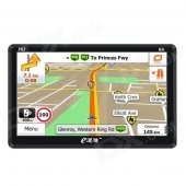 eDaoZhun HD 7" Car GPS Navigation w/ FM / DDR256M / 8GB / CE 6.0 Europe Map - Black