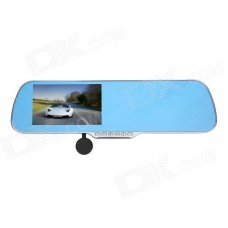 5-inch TFT-LCD Screen HD 1080P CMOS Dual Front & Rear Camera Car DVR - Blue 5-inch TFT-LCD Screen HD 1080P CMOS Dual Front & Rear Camera Car DVR - Blue