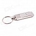 Creative Rotary Stainless Steel USB 2.0 Flash Drive Keychain - Silver (8GB)
