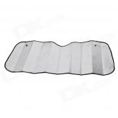 60 x 130 Windshield Sun Block Sunshade Plate Cover for Car - Silver