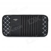 Convenient Sun Louver Mounted CD Organizer / Carrier CD Bag for Car - White + Black